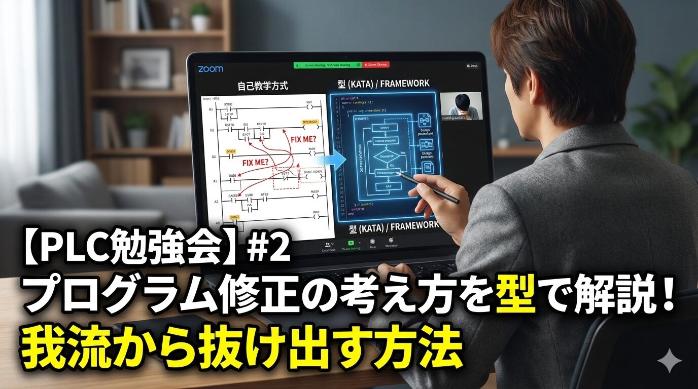【PLC勉強会】#2プログラム修正の考え方を型で解説！我流から抜け出す方法