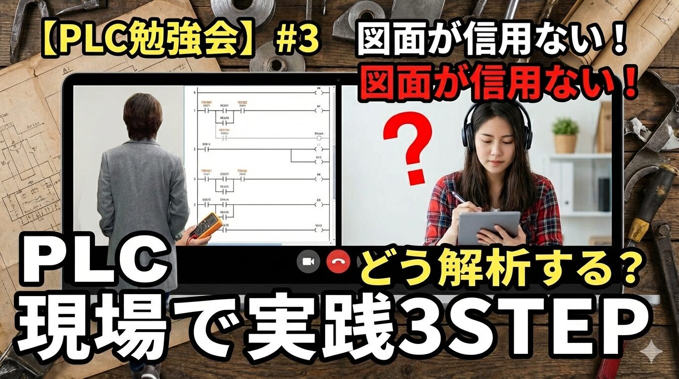 【PLC勉強会】#3　図面が信用ない！どう解析する？現場で実践3STEP