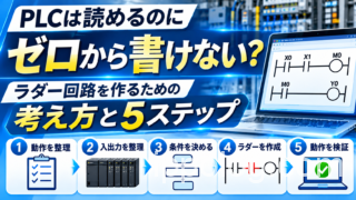 PLCは読めるのにゼロから書けない?ラダー回路を作るための考え方と手順